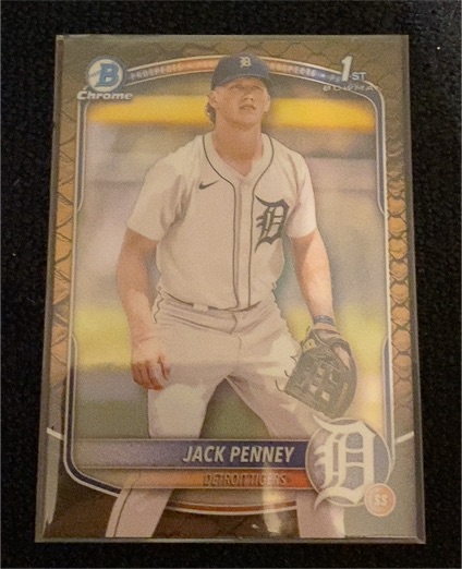 2025 Bowman Chrome Prospects #BCP-60 Jack Penney — front