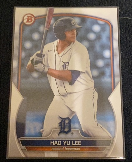 2023 Bowman Draft #BD-24 Hao Yu Lee — front