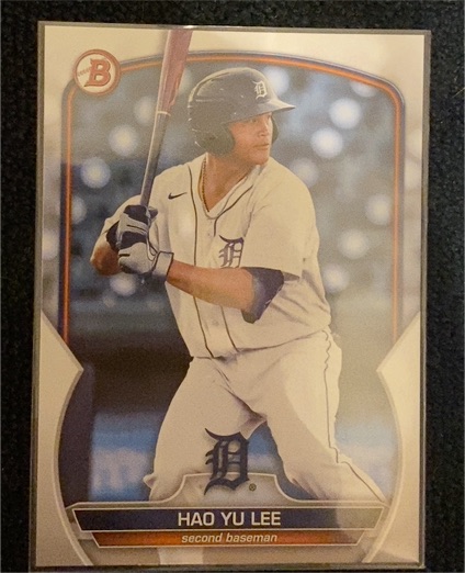 2023 Bowman Draft #BD-24 Hao Yu Lee — front