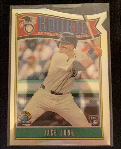 2025 Bowman Chrome #ROY-8 Jace Jung Rookie of the Year Favorites — front