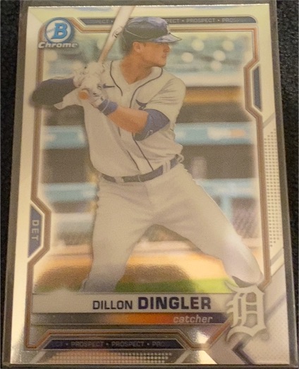 2021 Bowman Chrome Prospects #BCP-72 Dillon Dingler — front