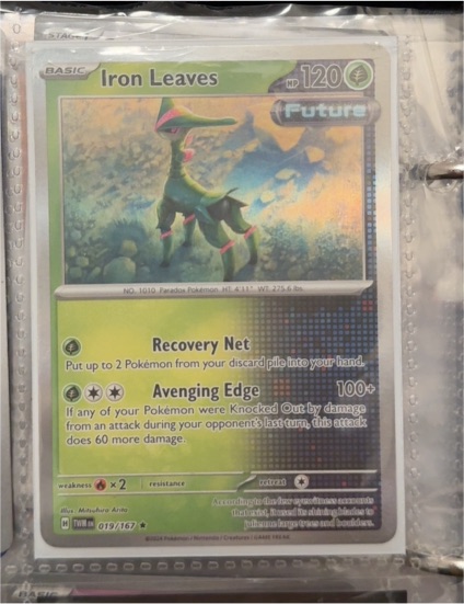 2024 Pokémon Scarlet & Violet Twilight Masquerade #019 Iron Leaves — front