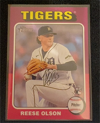 2024 Topps Heritage #439 Reese Olson — front