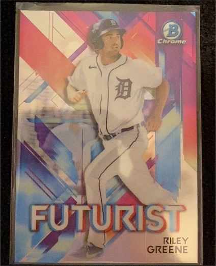 2021 Bowman Chrome #FUT-RG Riley Greene Futurist — front