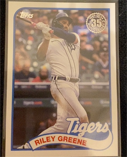 2024 Topps #89B-82 Riley Greene 1989 Topps Baseball 35th Anniversary — front