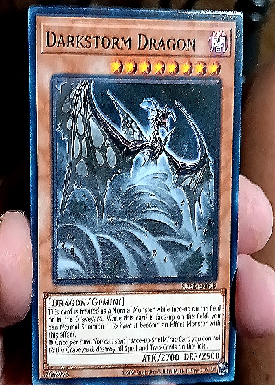 1996 Yu-Gi-Oh! SR02-EN012 Darkstorm Dragon — front