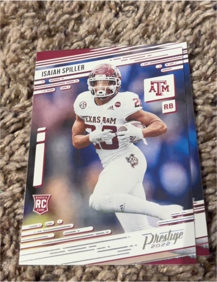 2022 Panini Chronicles Draft Picks Prestige #20 Isaiah Spiller — front