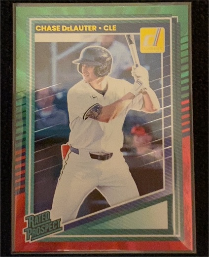 2025 Donruss #107 Chase DeLauter Rated Prospect — front