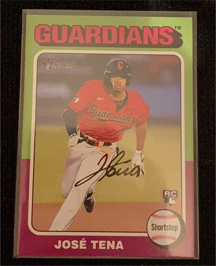 2024 Topps Heritage #227 José Tena — front