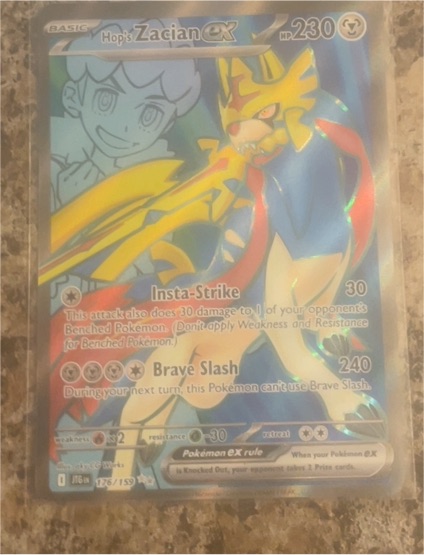 2022 Pokémon TCG Journey Together #176 Hop's Zacian EX — front