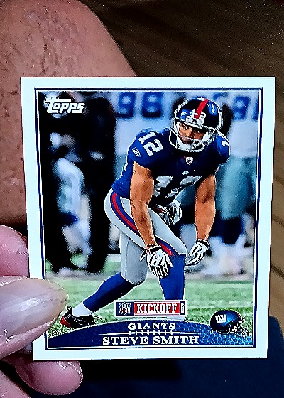 2009 Topps Kickoff #SG12 Steve Smith — front