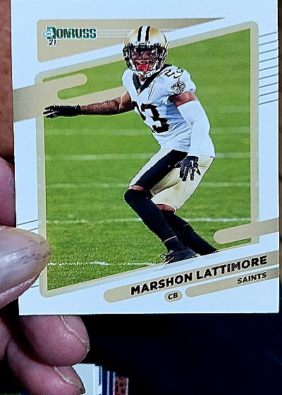 2021 Donruss #27 Marshon Lattimore — front