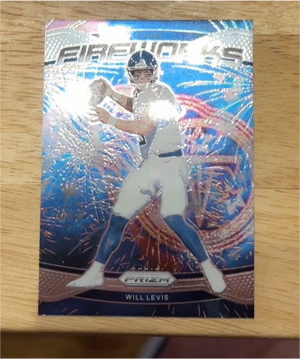 2024 Panini Prizm #4 Will Levis Fireworks — front