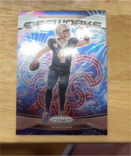 2024 Panini Prizm Fireworks #11 Derek Carr — front