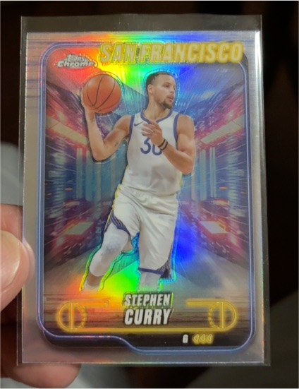 2024-25 Topps Chrome #187 Stephen Curry — front