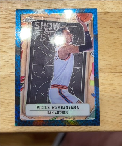 2024-25 Topps Chrome #ST-9 Victor Wembanyama Show & Tell — front