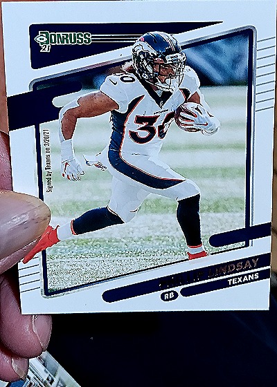 2021 Donruss #183 Phillip Lindsay — front