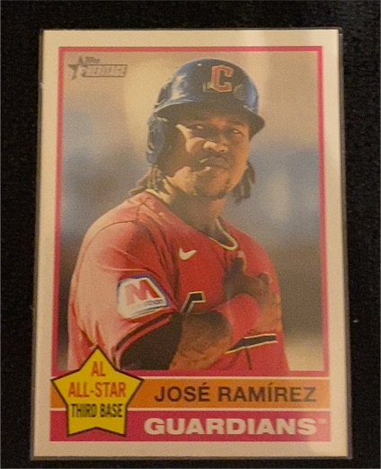 2025 Topps Heritage #169 José Ramírez — front