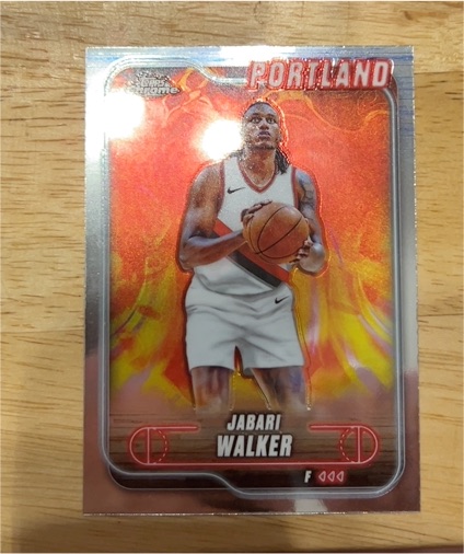 2024-25 Topps Chrome #67 Jabari Walker — front