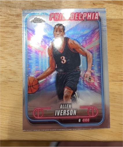2024-25 Topps Chrome #94 Allen Iverson Philadelphia 76ers — front