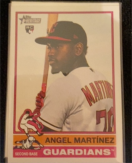 2025 Topps Heritage #338 Angel Martínez — front