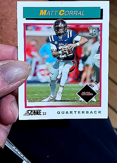 2022 Panini Score 1992 Throwback Rookie #TB2 Matt Corral — front