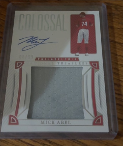 2023 Panini National Treasures Colossal #Colossal Mick Abel — front