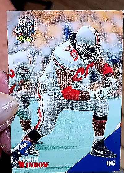 1994 Classic NFL Draft #42 Jason Winrow — front