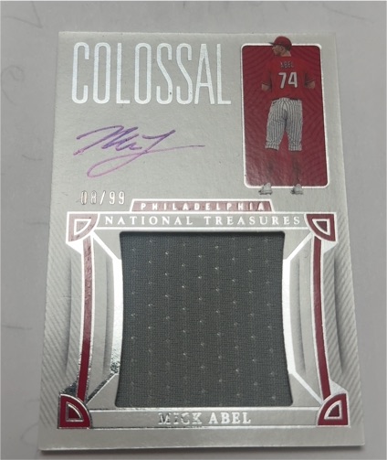 2023 Panini National Treasures Colossal #Mick Abel — front