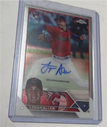 2023 Topps Chrome Update Autographs #AC-LA Logan Allen — front