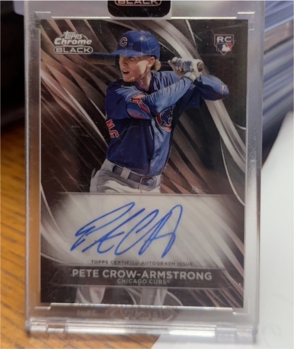 2024 Topps Chrome Black #CBA-PC Pete Crow-Armstrong — front