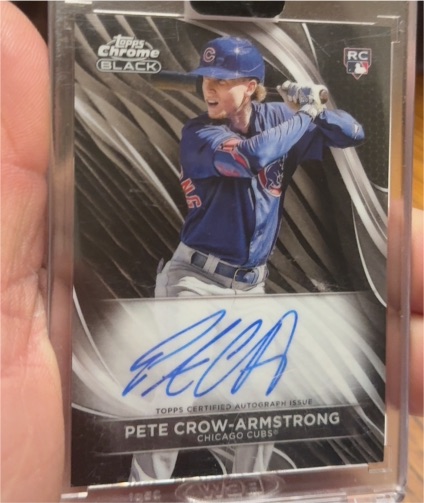 2024 Topps Chrome Black #CBA-PC Pete Crow-Armstrong — front