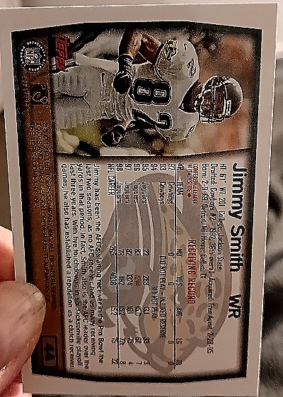 1999 Topps #170 Jimmy Smith Jaguars — back