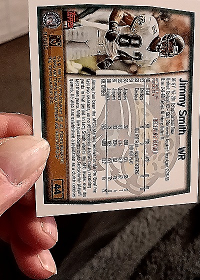 1999 Topps #22 Jimmy Smith — back