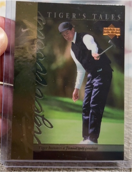 2001 Upper Deck Tiger's Tales #TT1 Tiger Woods — front