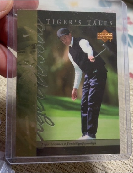 2001 Upper Deck Tiger's Tales #TT1 Tiger Woods — front