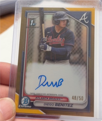 2024 Bowman Chrome #CPA-DB Diego Benitez — front