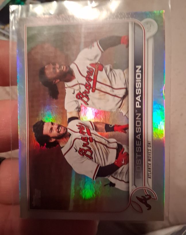 2022 Topps Series 2 #SS-1 Austin Riley & Ozzie Albies — front