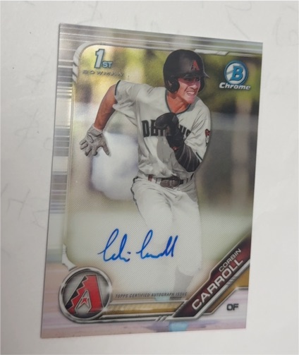 2019 Bowman Chrome Draft #BDC-125 Corbin Carroll — front