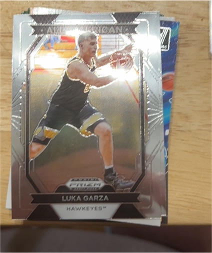 2024-25 Panini Prizm Draft Picks #26 Luka Garza All American Silver Prizm — front