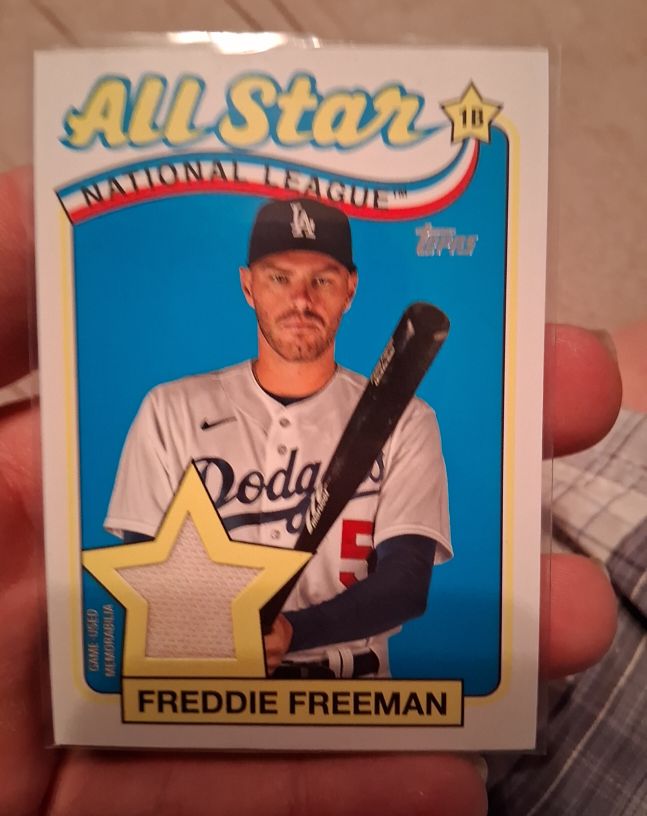 2024 Topps Series 2 1989 All Stars Relic #89ASR-FF Freddie Freeman — front