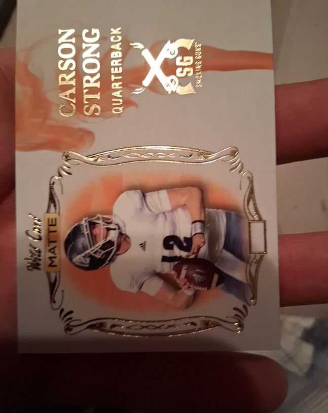 2022 Wild Card Matte Smoking Guns #SG-10 Carson Strong — front