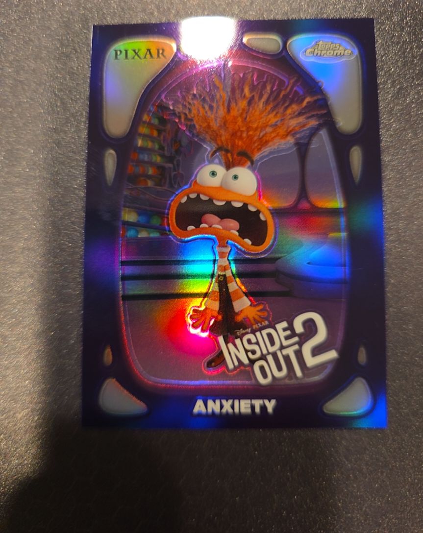 2024 Topps Chrome Disney Inside Out 2 #HQ-6 Anxiety — front