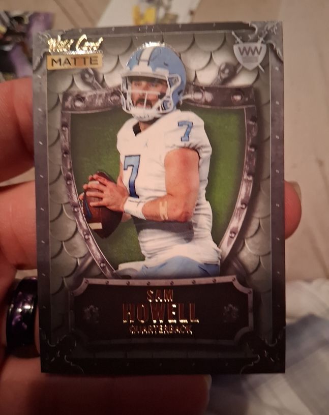 2022 Wild Card Matte Weekend Warrior #WW-44 Sam Howell — front
