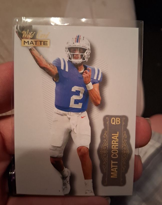 2022 Wild Card Matte #MB-89 Matt Corral — front