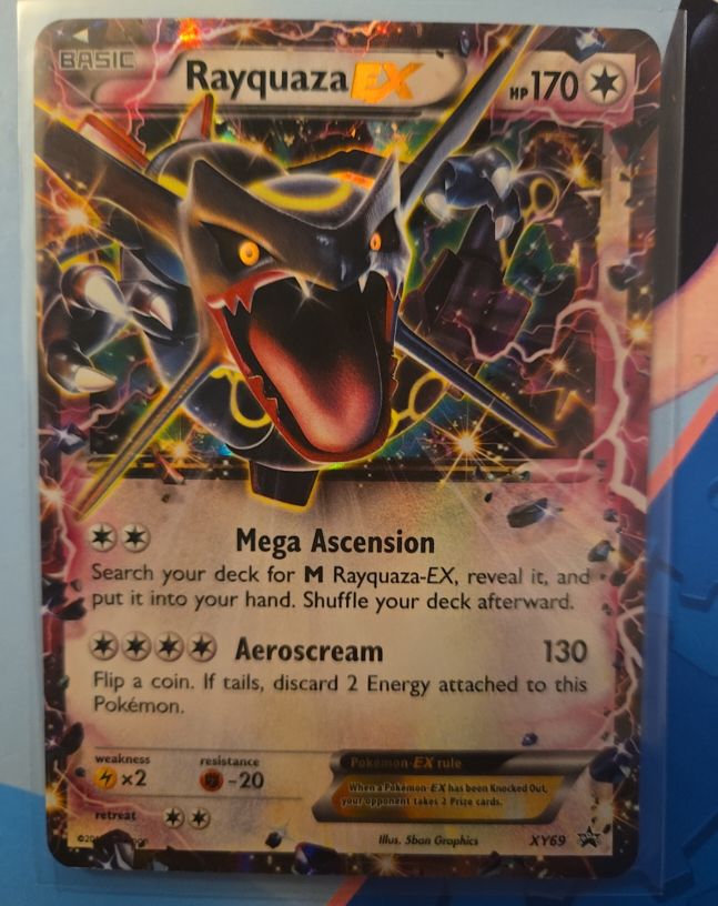 2015 Pokémon XY #XY69 Rayquaza EX — front