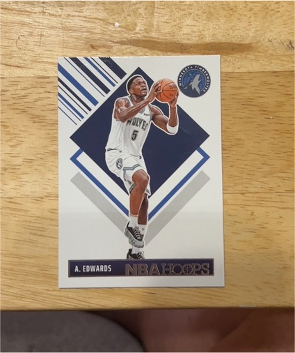 2024-25 Panini NBA Hoops #286 Anthony Edwards Tribute — front