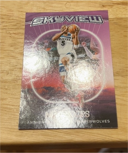 2024-25 Panini NBA Hoops Skyview #11 Anthony Edwards — front