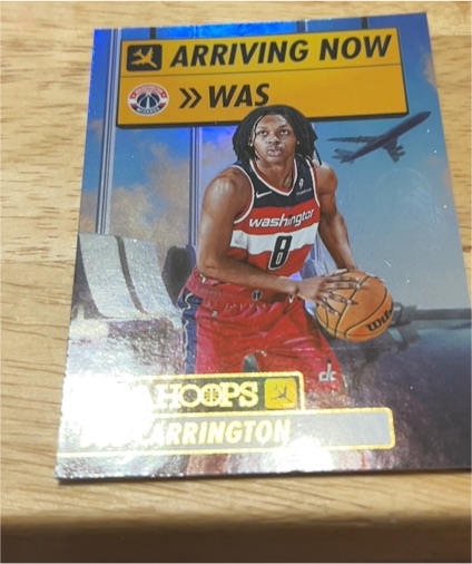 2024-25 Panini NBA Hoops #21 Bub Carrington Arriving Now — front