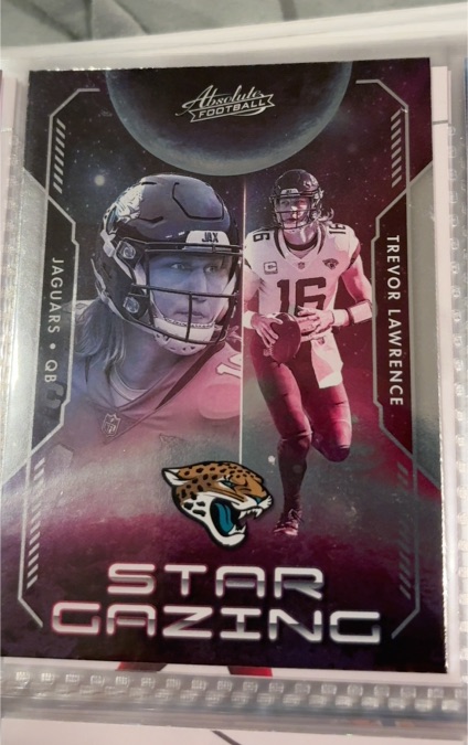 2023 Panini Absolute #SG-6 Trevor Lawrence Star Gazing — front